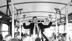 Wedding Transportation Groomsman Antique Trolley